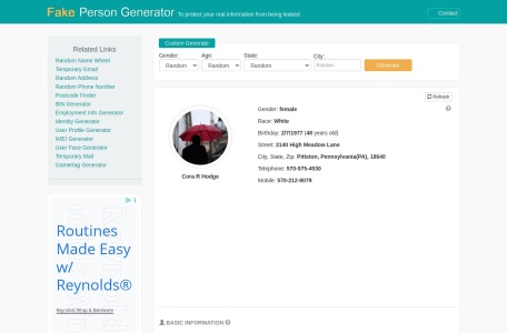 FakePersonGenerator