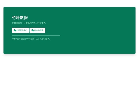 竹叶数据